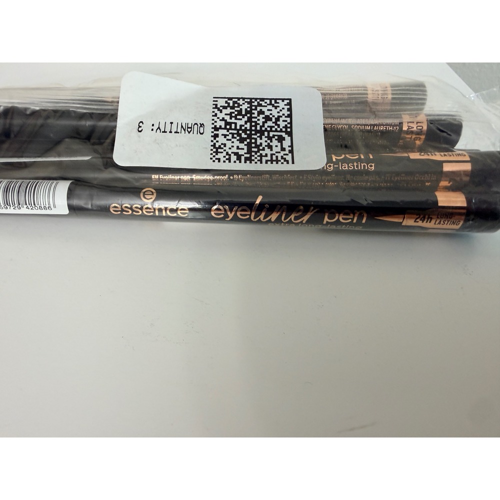 Essence Eyeliner Pen Women‎ 5 Pack 010 Blackest Black 24H Long-Lasting NWT